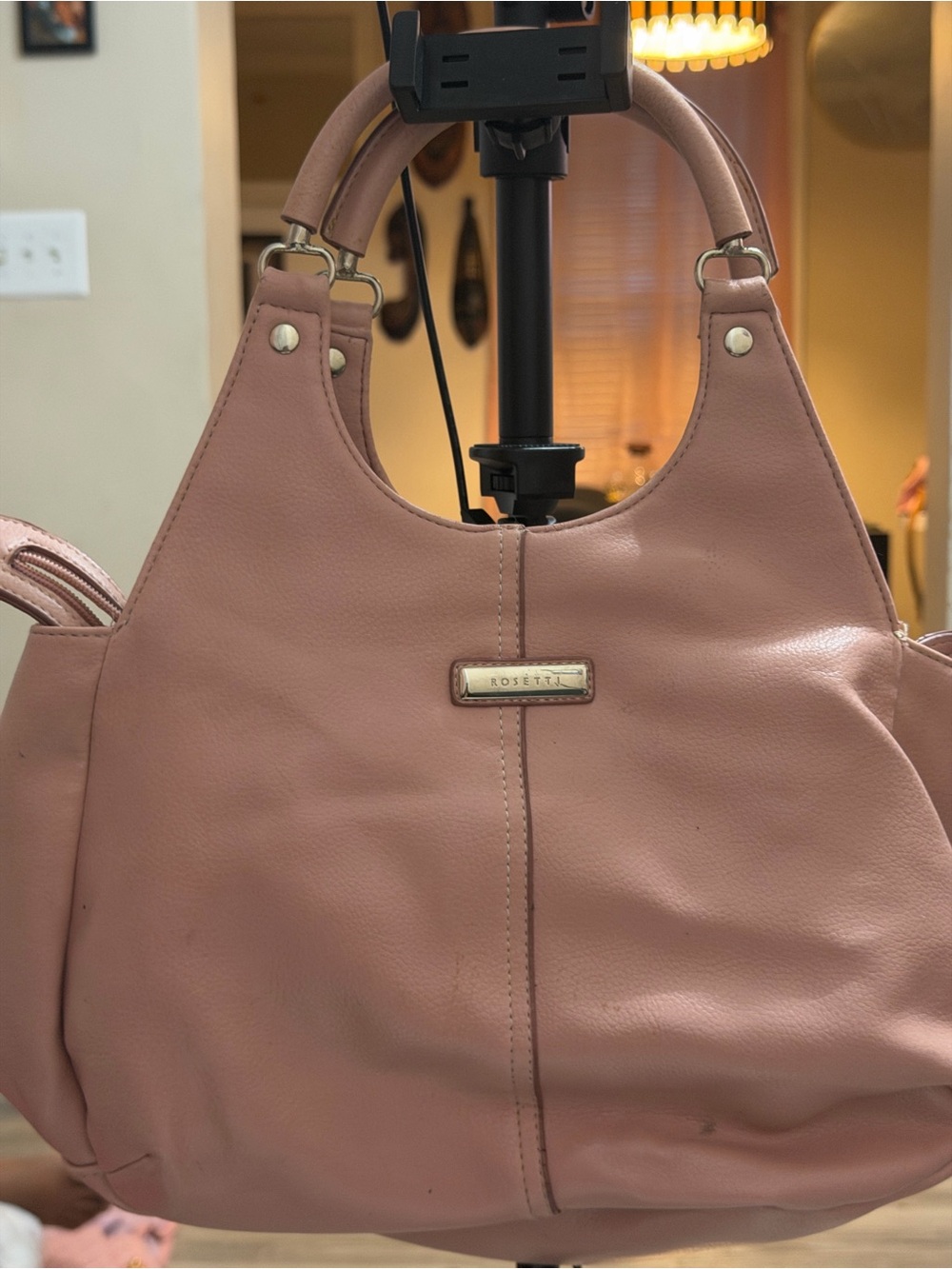 Rosetti Dusty Pink Leather Shoulder Bag